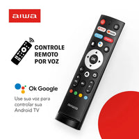 Smart TV AIWA 32” Android HD Borda Ultrafina HDR10 Dolby Áudio AWS-TV-32-BL-02-A